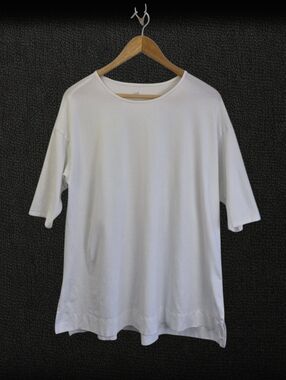 ⚪️2/$20 J. Jill Luxe Supima Ballet Sleeve Tunic Sz 1X White Miniminalist Capsule